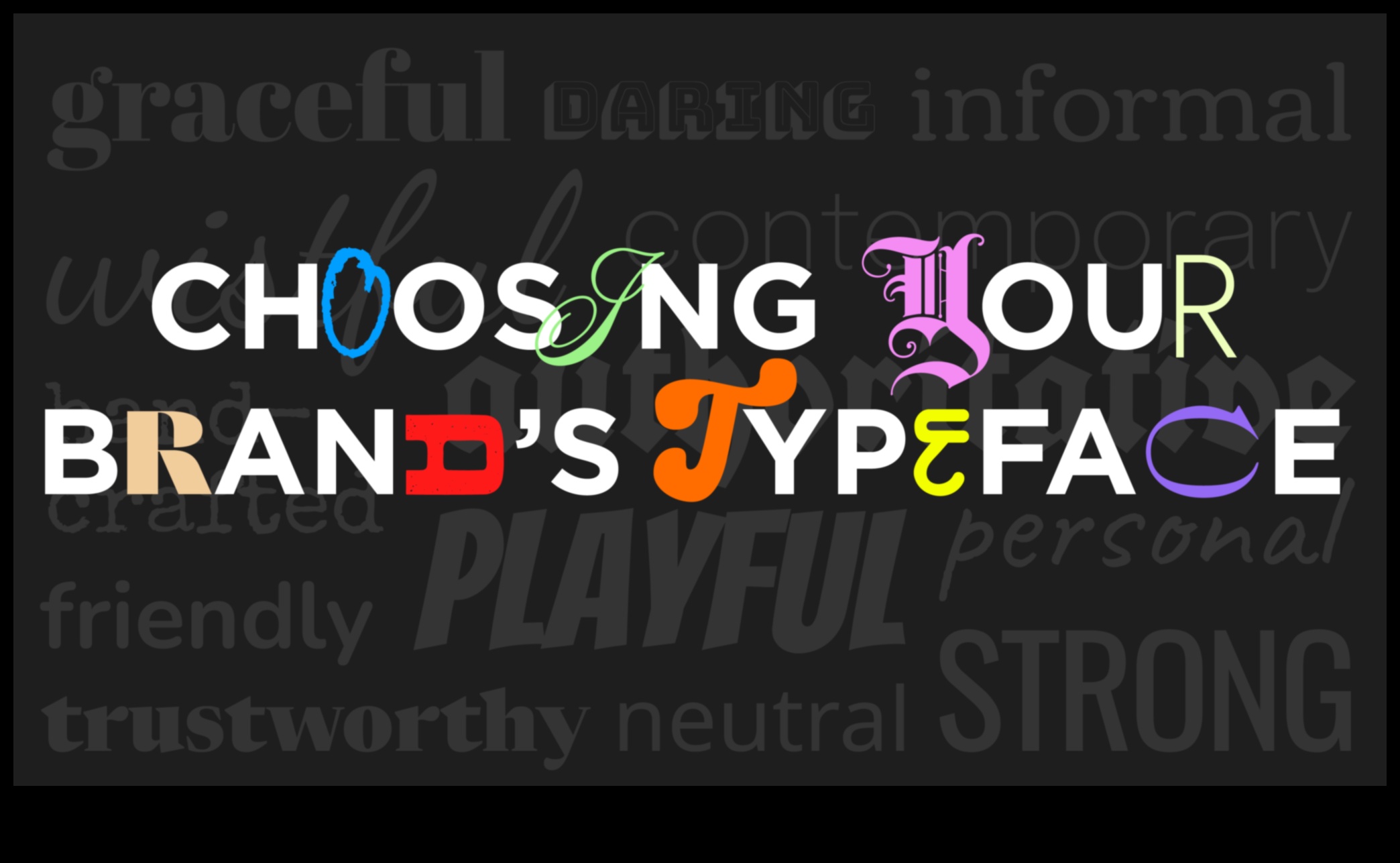 הטיפוגרפיה מנצחת כיצד טקסט וזהות מעלים מותגים 5 טיפוגרפיה מנצחת: העלאת מותגים עם טקסט וזהות