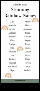 קשתות קורנות: שמות תינוקות צבעוניים ותוססים